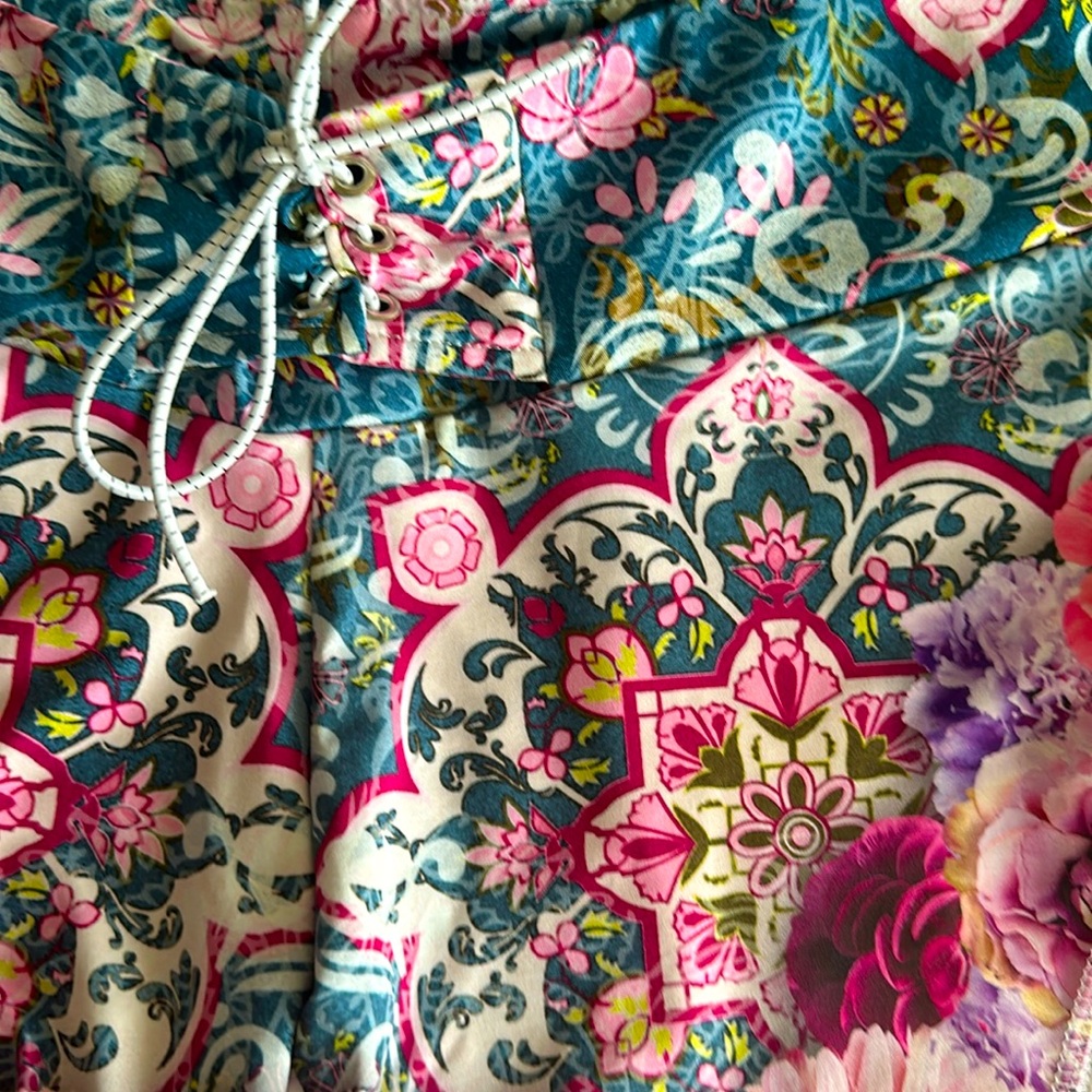 Labella Mafia Floral Bootie Shorts
